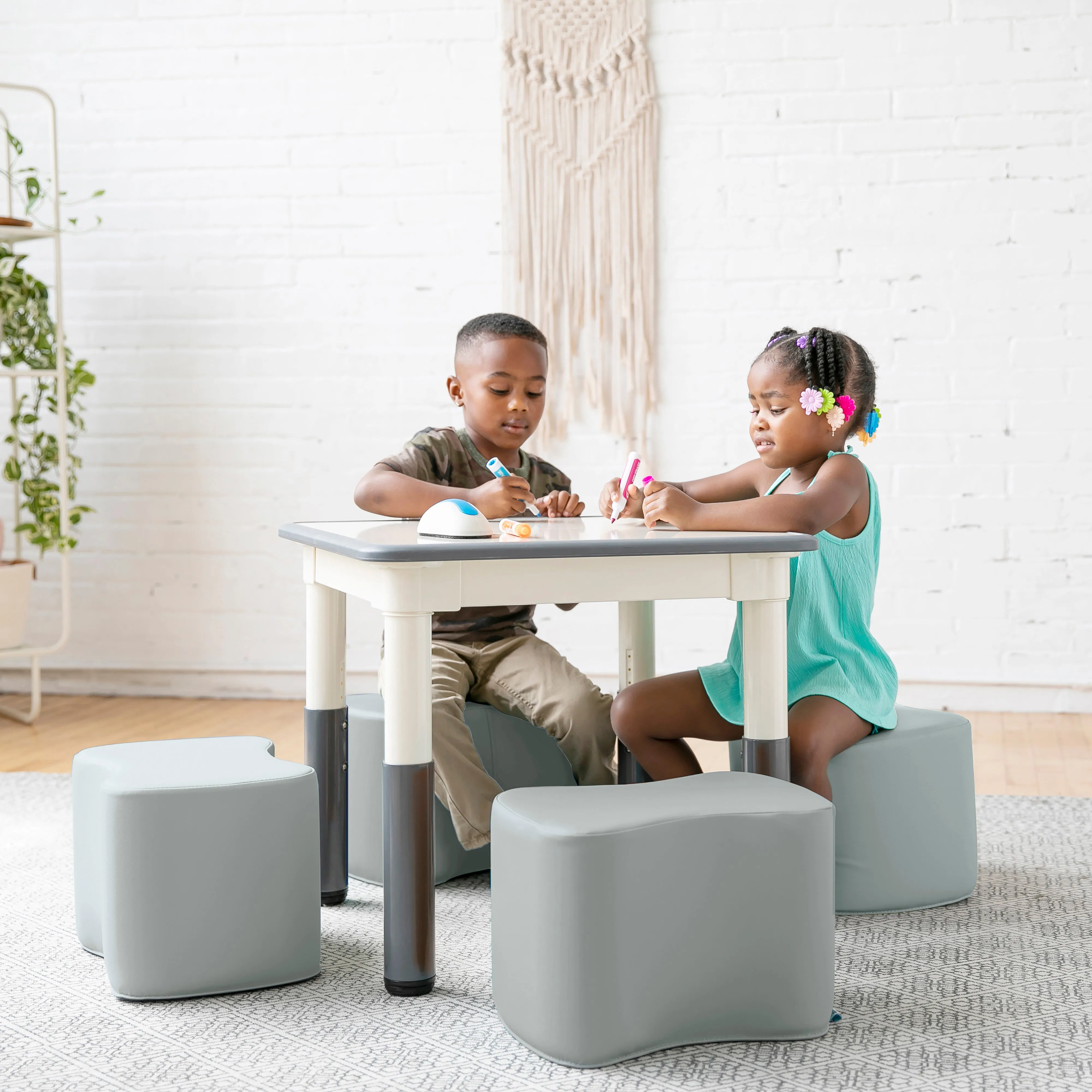 Toddler Modular Stool Set, Flexible Seating, 2-Pack