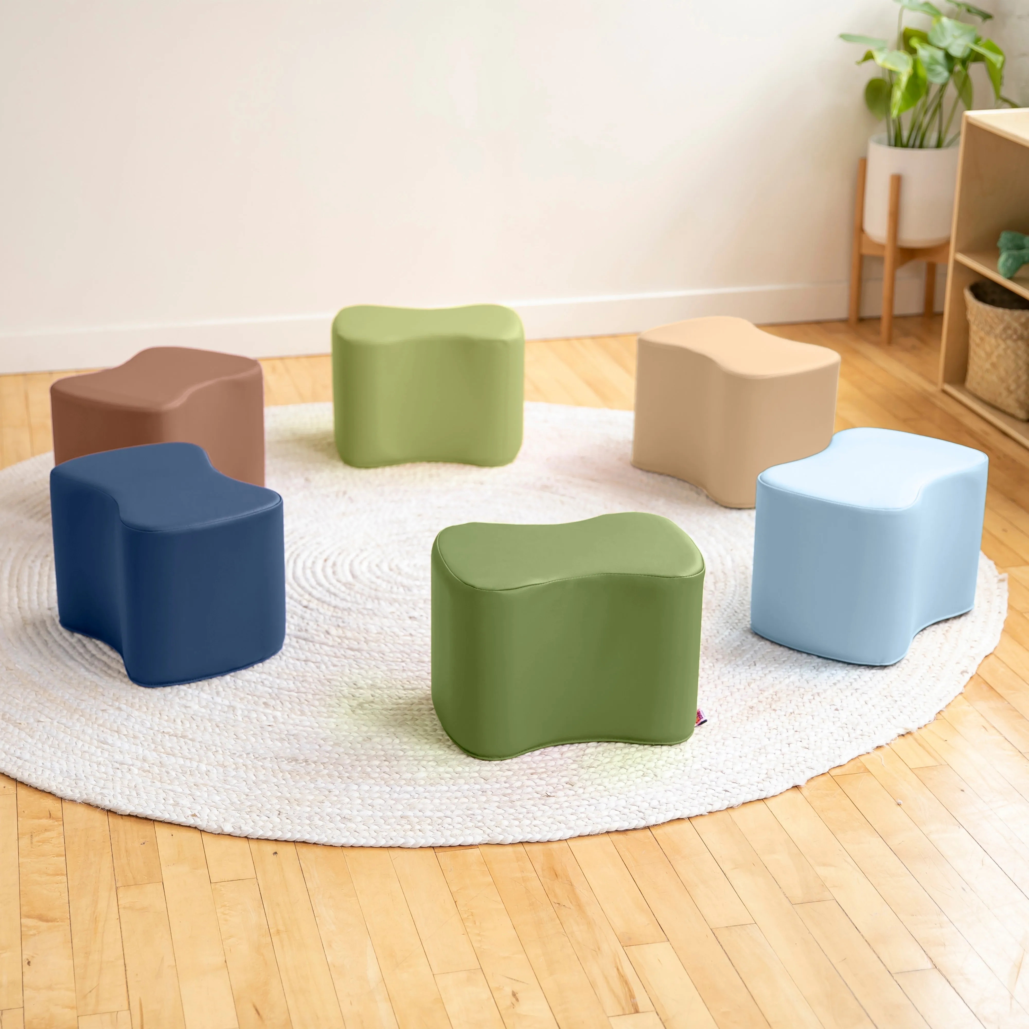 Toddler Modular Stool Set, Flexible Seating, 6-Piece