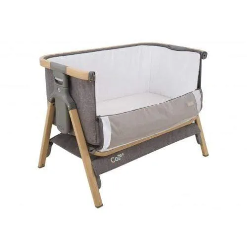 Tutti Bambini CoZee Bedside Crib - Oak and Charcoal