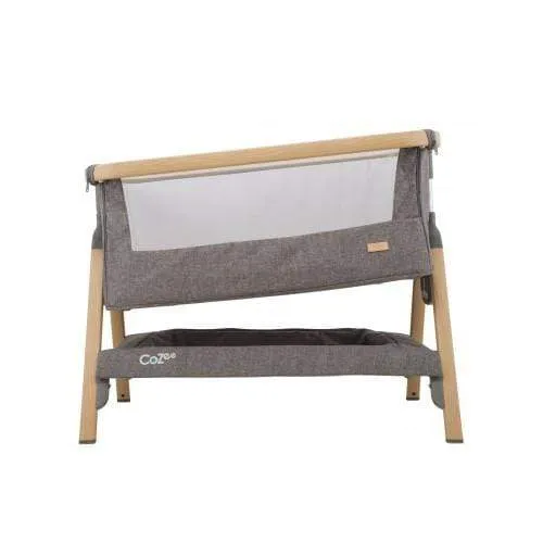 Tutti Bambini CoZee Bedside Crib - Oak and Charcoal