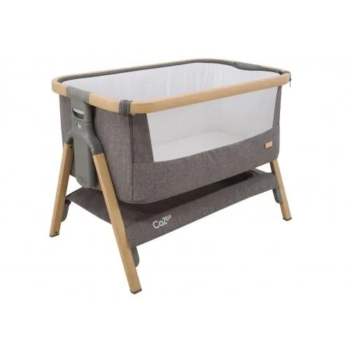 Tutti Bambini CoZee Bedside Crib - Oak and Charcoal