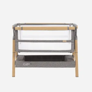 Tutti Bambini Cozee XL Bedside Crib and Cot - Scandinavian Walnut/Ecru