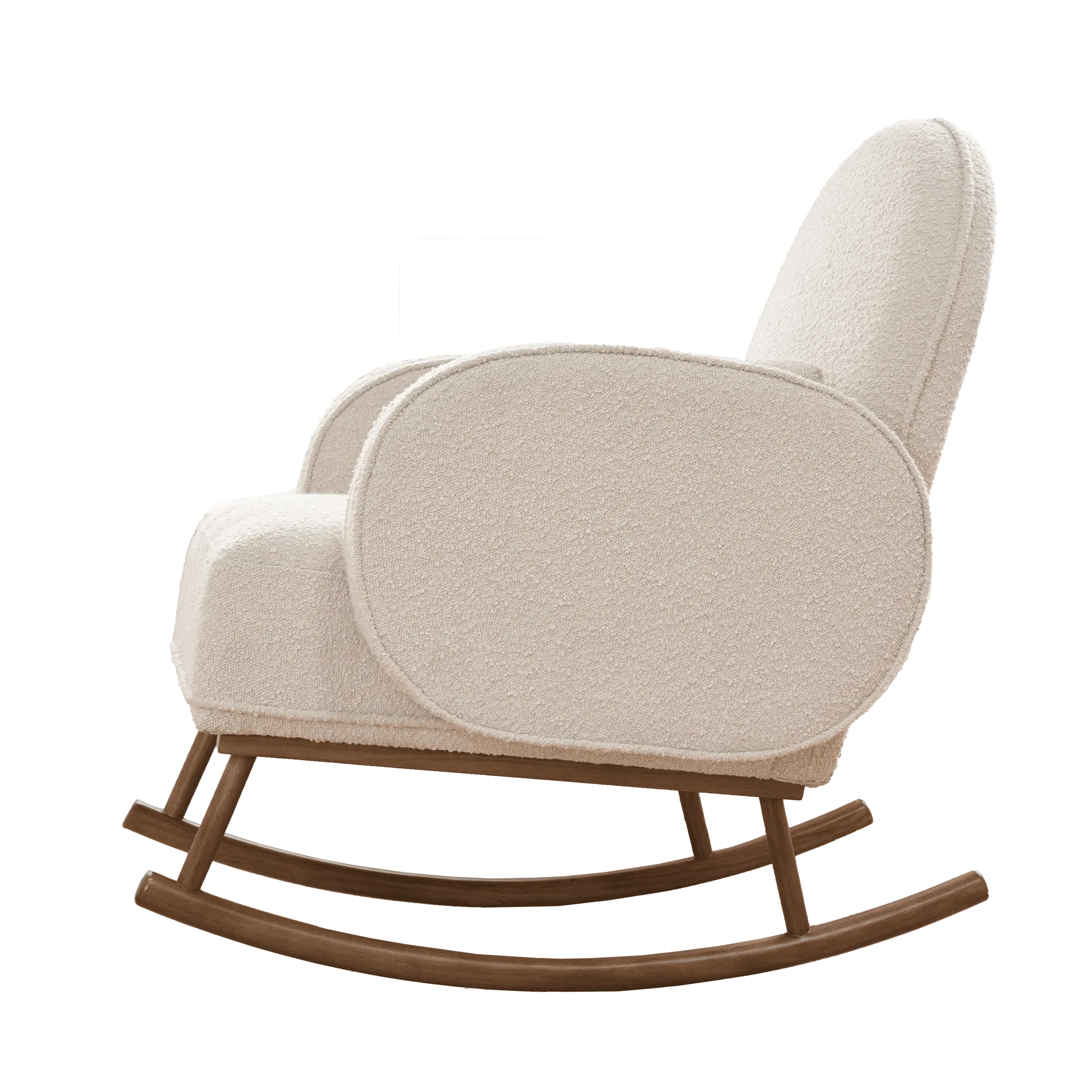 Tutti Bambini Micah Rocking Chair & Footstool - Boucle Fresh Cream