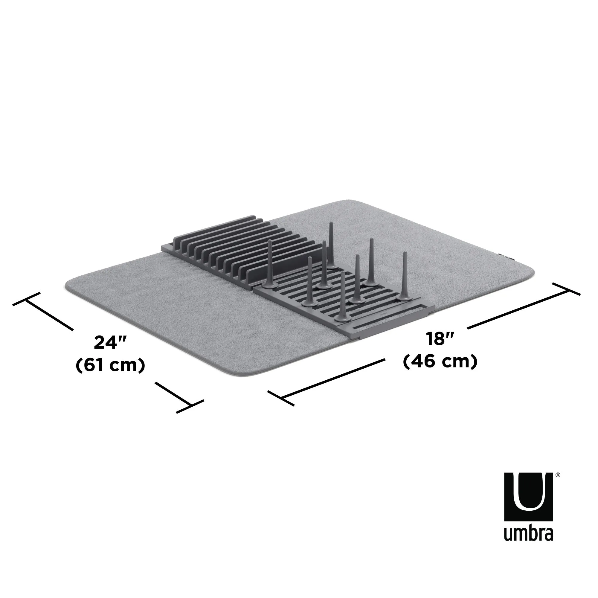 UDry Peg Dish Rack with Mat