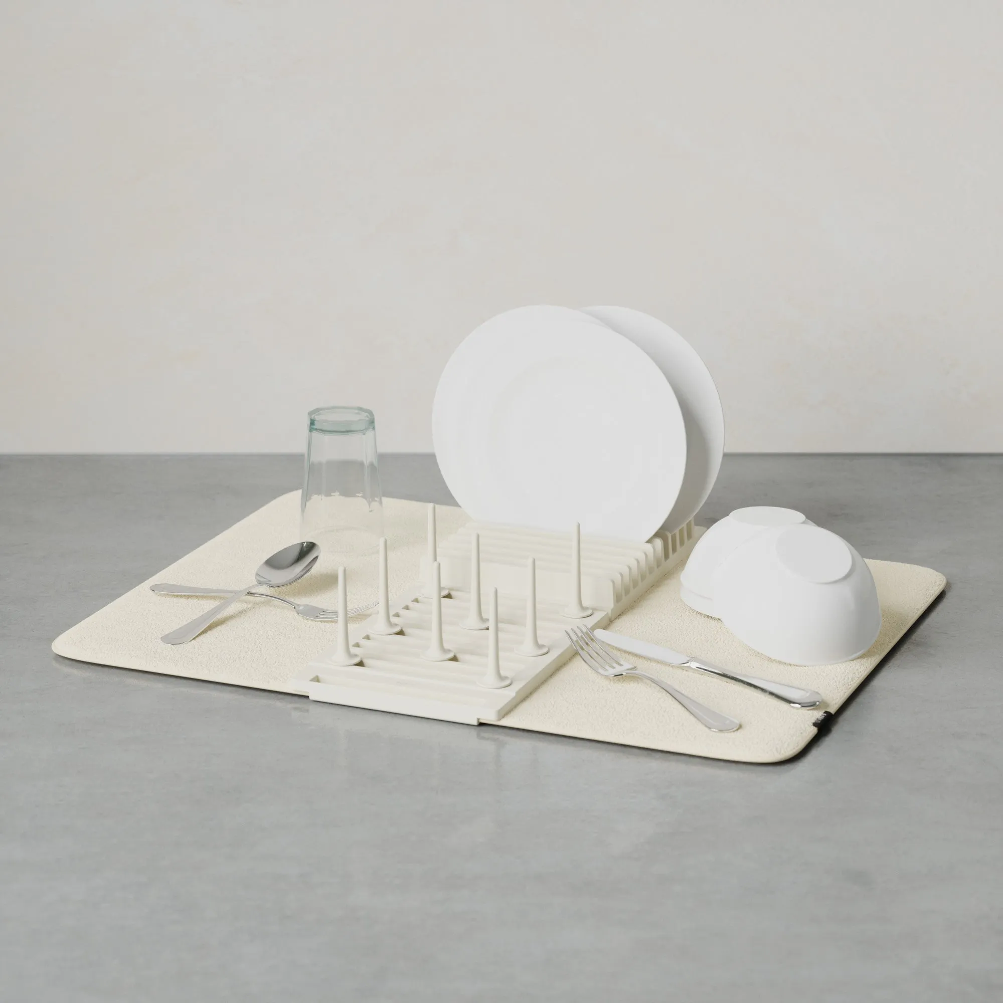 UDry Peg Dish Rack with Mat