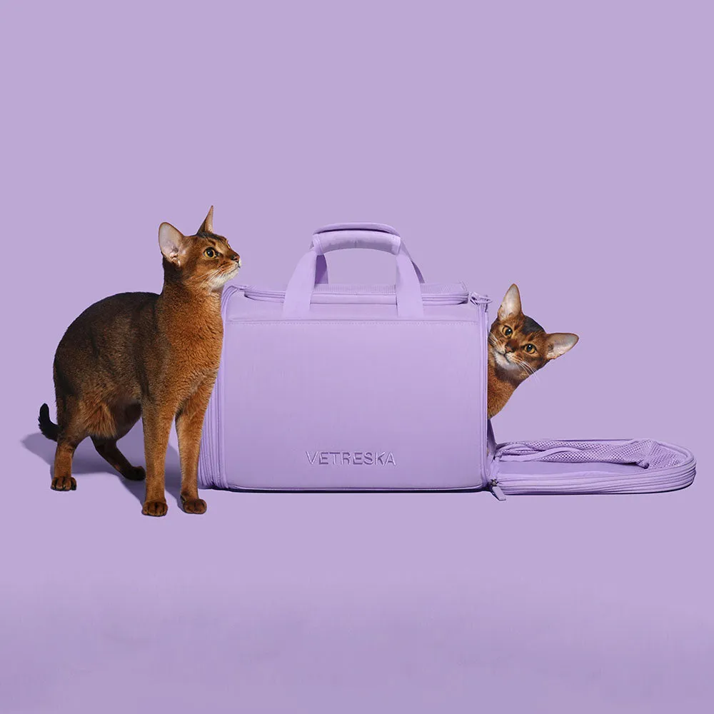 VETRESKA Violet Voyage Carrier For Cats & Dogs