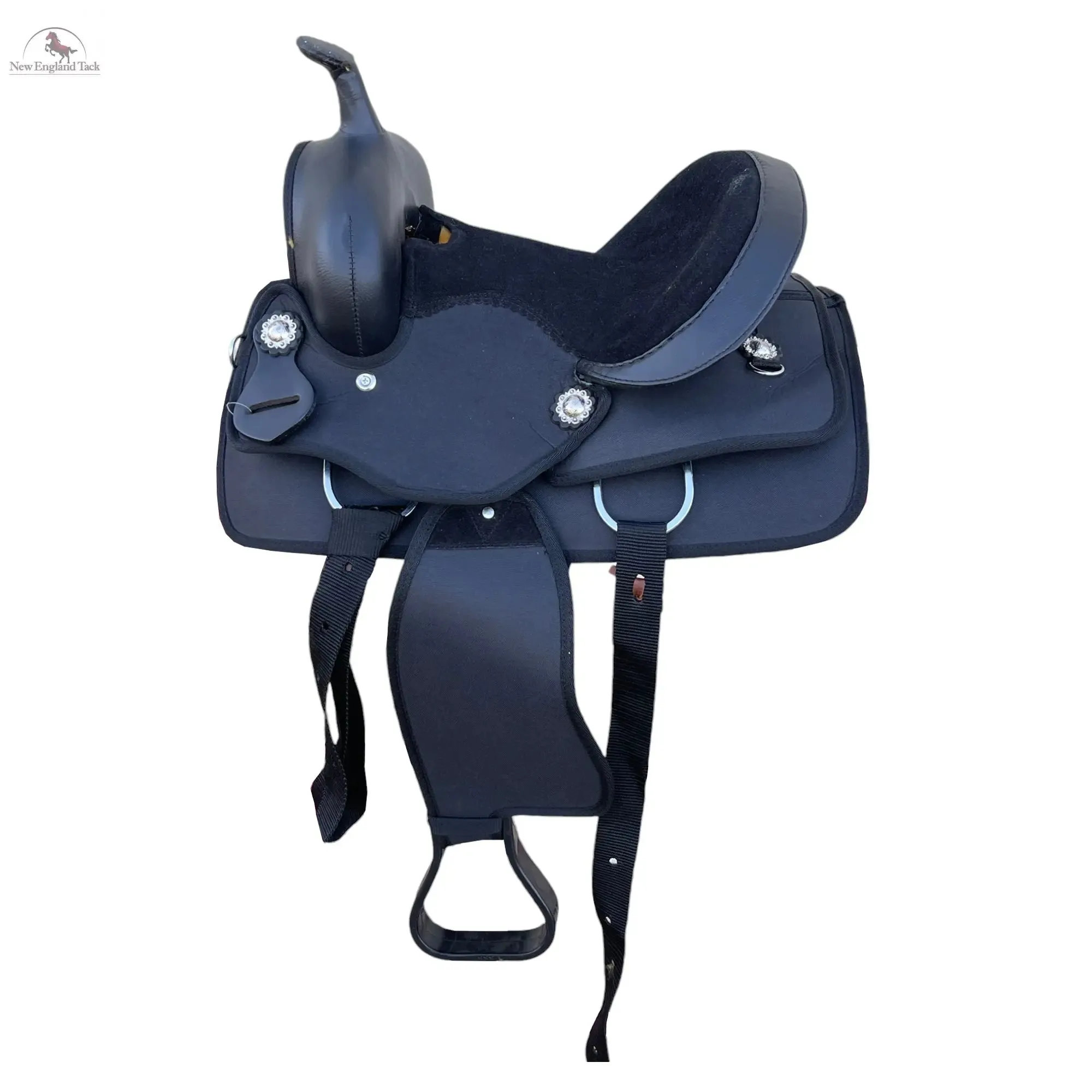 Youth Western New Generation Horse Synthetic Saddle - 10" 12" 13"- Blue/Black/Light Brown/Pink Color Saddle