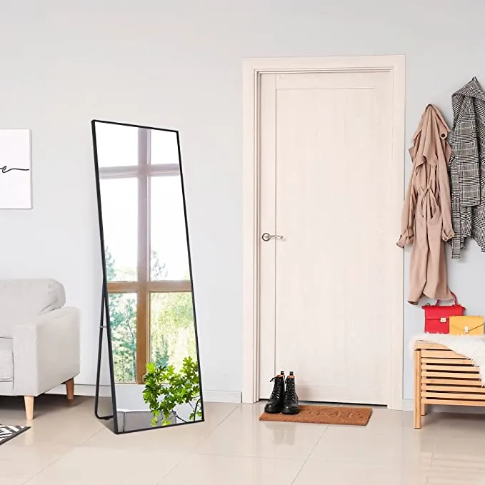 ZENY™ 65"x22" Full Length Floor Mirror with Stand, Large Rectangle Wall Mounted Mirror