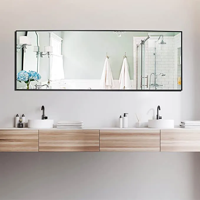 ZENY™ 65"x22" Full Length Floor Mirror with Stand, Large Rectangle Wall Mounted Mirror